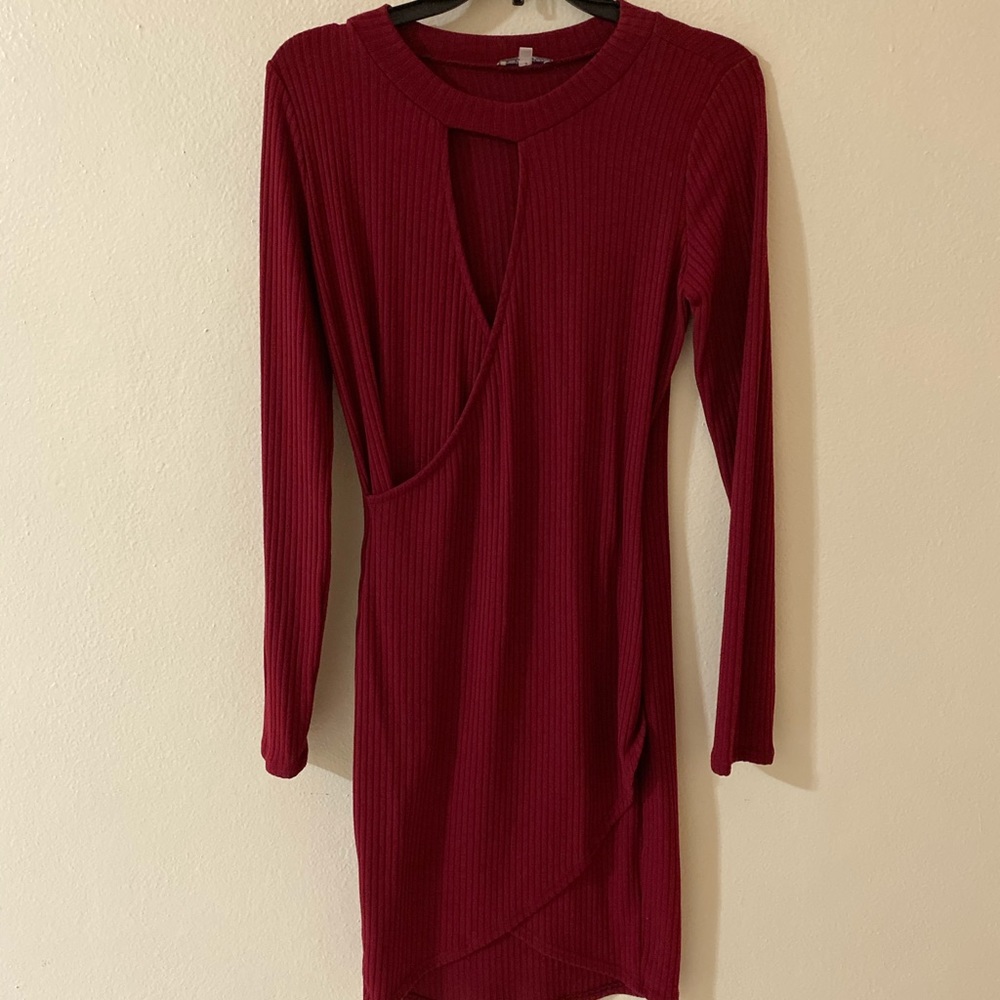 Maroone dress